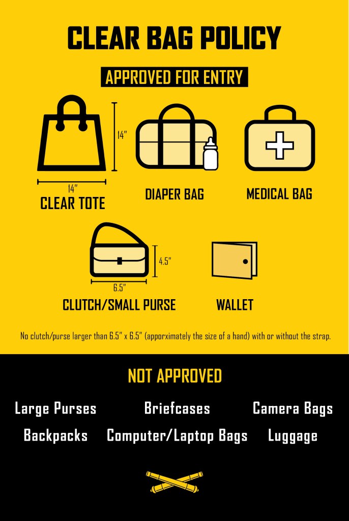 Clear Bag Policy Reminder for Saturday – UK Athletics